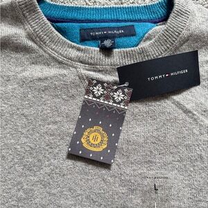 Tommy Hilfiger Crew-Neck Luxe Cotton Blend Pullover Vintage Sweater NWTs Large